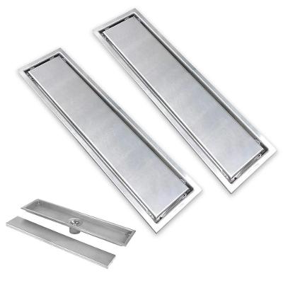 Kit 2 Ralos Lineares Invisíveis 40cm BSL3604 Aço Inox Ideal Importados