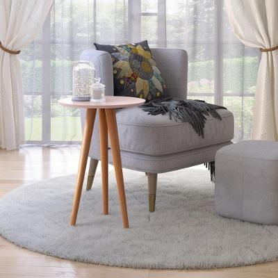 Mesa Lateral 4601 Redonda MDF Madeira 46CM Rosê