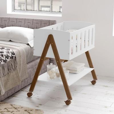 Mini Berço Sissi Matic 61360 Multifuncional Branco Eco Wood Mais de Casa