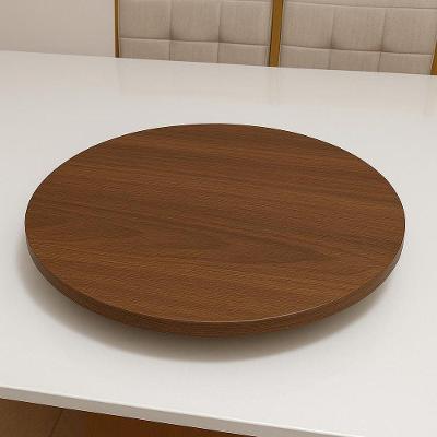 Centro de Mesa Prato Giratório 40cm Sistema Interno MDF Café Lubrano Decor