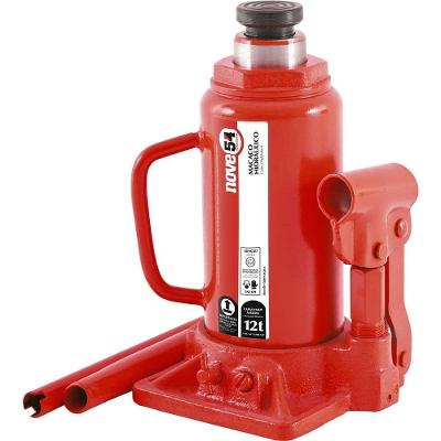 Macaco Hidráulico Tipo Garrafa 12 Toneladas 385MM Altura Máxima Nove54