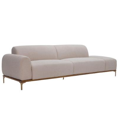 Sofá Unne 3 Lugares 210CM Bege Velusoft