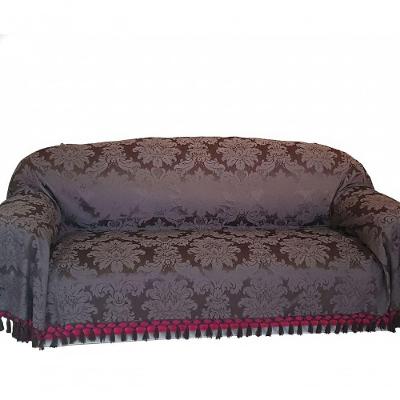 Manta Xale Jacquard Medalhão Reversível Gigante Marrom Nosso Lar Enxovais