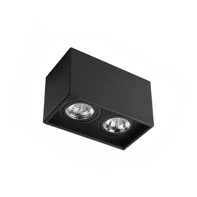 Spot de Sobrepor Recuado Loyo Up Duplo AR70 GU10 Preto Nordecor Iluminação