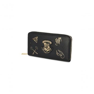 Carteira Luxcel CA69188HP PU Harry Potter Hogwarts Preta Feminina