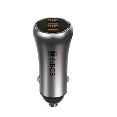 Carregador Veicular Hrebos CRV-202 USB-C 60W Preto