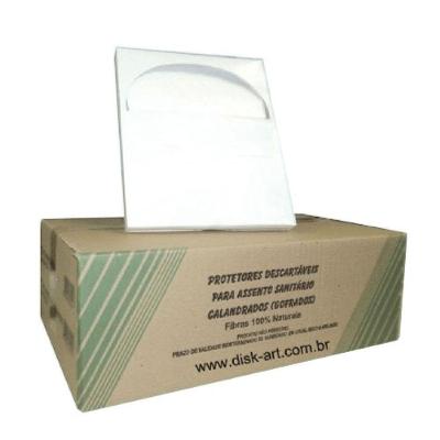 Protetor Assento Sanitário Descartável Papel Seda 100% Celulose 86 un Seda