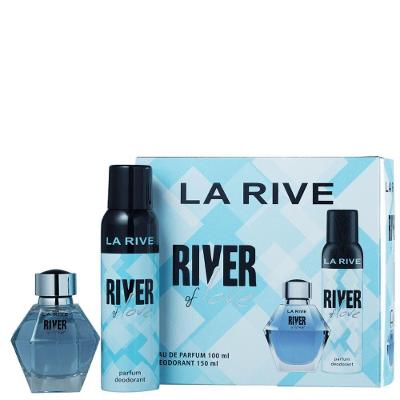 Kit Perfume River Of Love Feminino Eau de Parfum 100ML La Rive