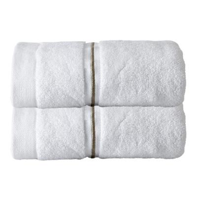 Kit 2 Toalhas de Rosto Lázio 48x90CM 500g-m2 Algodão Branca Kacyumara