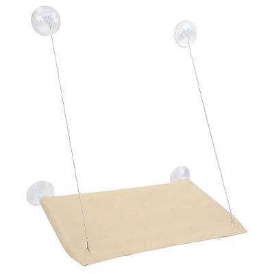 Cama para Gatos Ideal Importados Janela Ventosas Alta Fixação Flutuante Bege