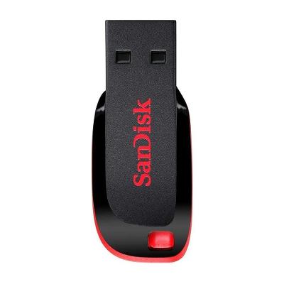 Pendrive Z50 Cruzer Blade 128GB USB 2.0 Preto e Vermelho Sandisk