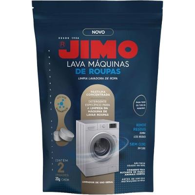Limpador de Máquina de Lavar Concentrado Remove Resíduos 2 Pastilhas Jimo