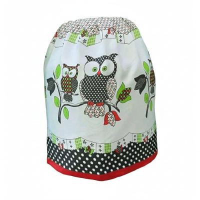 Kit Capa Botijão e Toalha Fogão Oxford Estampado Poliéster Coruja