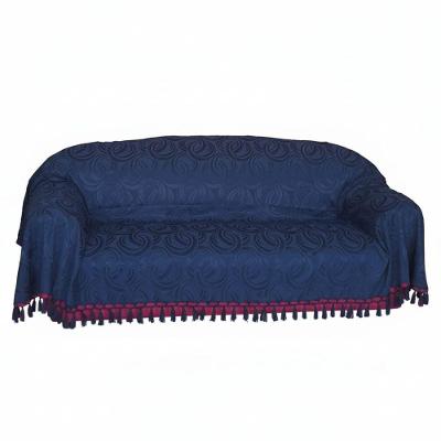 Manta Xale Jacquard Argolas Azul Marinho 1,80x2,80 Nosso Lar Enxovais