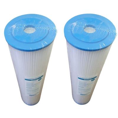 Kit 02 Refil Plissado 1045A 20 Polegadas Retencao 30 Micra Vazao 6000L-h Branco Planeta Agua