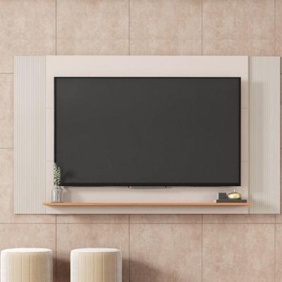 Painel para TV 65" Mondrian 180CM MDP Off White Caemmun Móveis