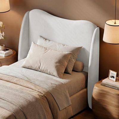 Cabeceira Luma Viúva 120cm Parede Madeira Maciça Bouclê Branco Desk Design