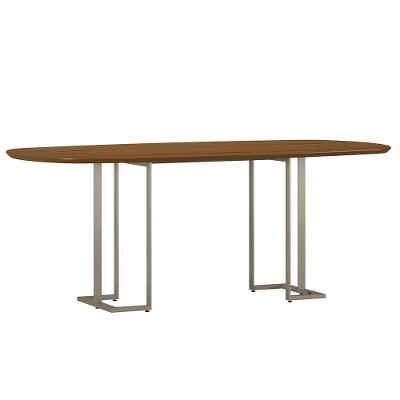 Mesa de Jantar Alina N01 8 Lugares Retangular MDF 200CM Cinamomo Lyam Decor