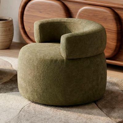 Poltrona Decorativa Kayce Bouclê Premium Verde Menta Desk Design