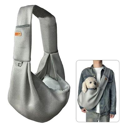 Bolsa de Transporte Pet Leva Pra Casa Sling BSL3907 Poliéster Cinza