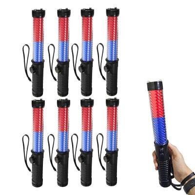 Kit 8 Bastões Sinalizadores SU-BAST7 LED Recarregável com Apito Vermelho Leva Pra Casa