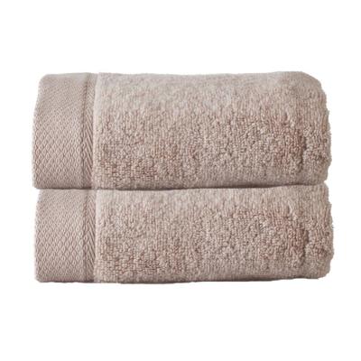 Kit 02 Toalhas Rosto 48x90cm Algodão 430g-m2 Absorvente Rosê Kacyumara
