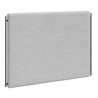 Cabeceira King Parise no Box MDF Suede Cinza Claro King Design