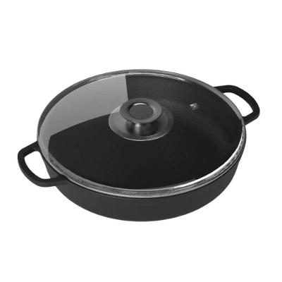Frigideira Paella com Alça Ferro Fundido 36CM 6,4L Panela Mineira