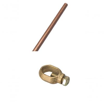 Kit Aterramento Cerca Elétrica Rural Haste 1,2M e Conector TH-12-58 Zebu