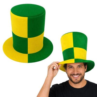 Cartola Copa do Mundo Verde e Amarela Brasil 23cm Extra Festas