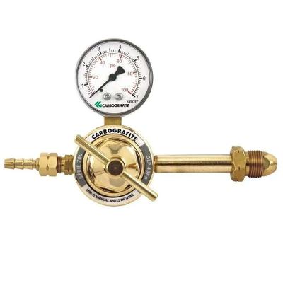 Regulador de Pressão Série 700 GLP 45kg Latão Forjado 010454210 Carbografite