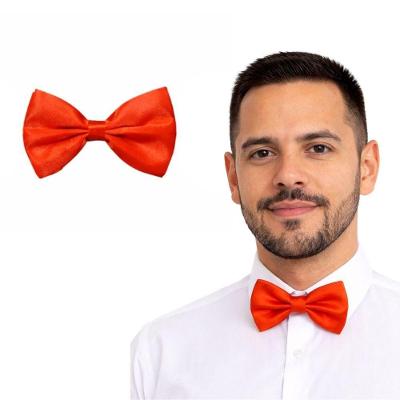 Gravata Borboleta Extra Festas Regulável de Poliéster Vermelha