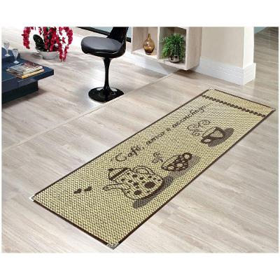 Tapete Passadeira KS-85 50CM X 150CM Sisal Polipropileno Antiderrapante Marrom Lancer