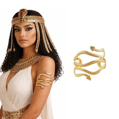 Bracelete Extra Festas Serpente Metal 8cm Dourado Feminino