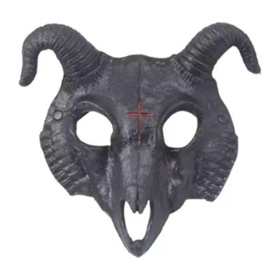 Máscara Bode Maligno Demônio Halloween Assustador Extra Festas
