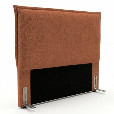Cabeceira Casal Virella Estofada no Box MDF Bouclê Terracota Desk Design