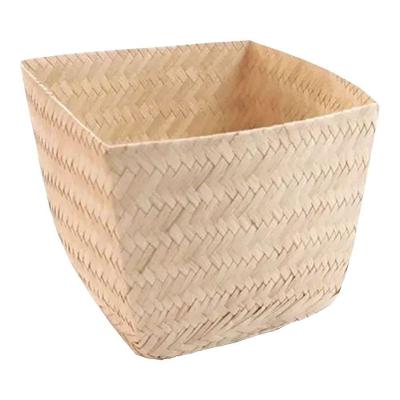 Cachepot de Palha Artesanal Redondo 12CM Rattan Rústico Amadeirado Extra Festas