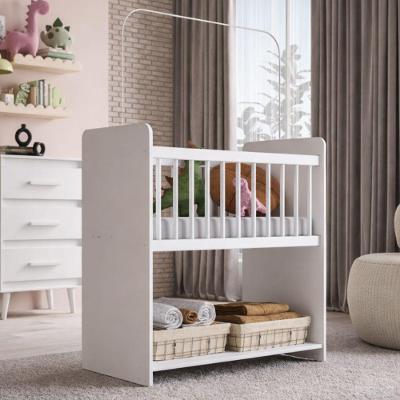 Mini Berço Fixo Moisés Toy com Colchão 89cm Branco Desk Design