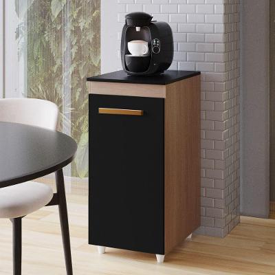 Balcão Multiuso Blend 1 Porta MDP 40cm Preto Desk Design