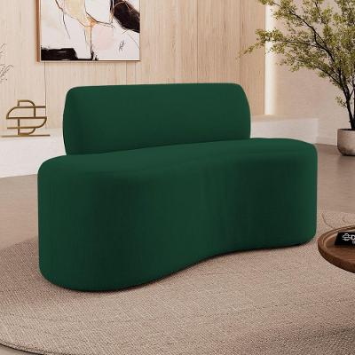 Sofá Sora 2 Lugares 100CM Verde Suede Desk Design