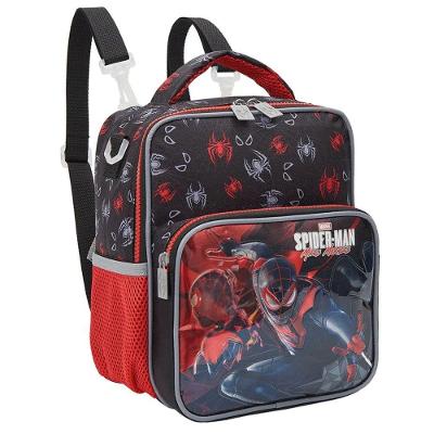 Lancheira Térmica Spider Man Miles Morales Homem Aranha Preta Xeryus