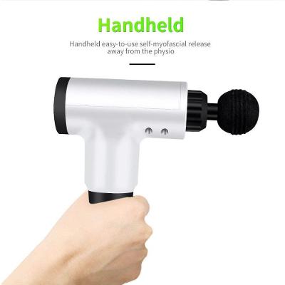 Massageador Miofascial Facial Gun sem Fio Bivolt 4 Cabeças 3 Velocidades Preto