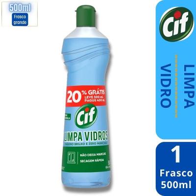Limpador de Vidros Limpa-vidro Ultra Rápido Anti-manchas 500ML CIF