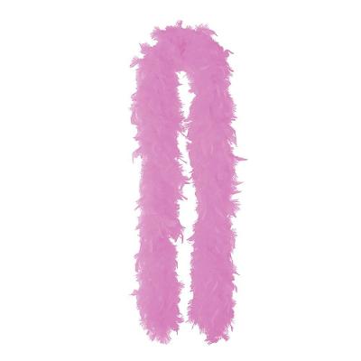 Estola de Penas para Fantasias Sintéticas 160cm Rosa Claro Extra Festas