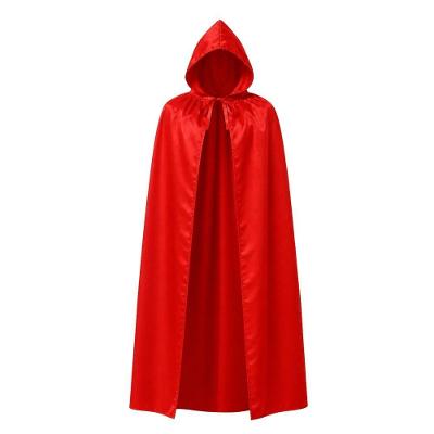 Capa para Fantasia Chapeuzinho Vermelho Adulto Poliéster 175CM Extra Festas