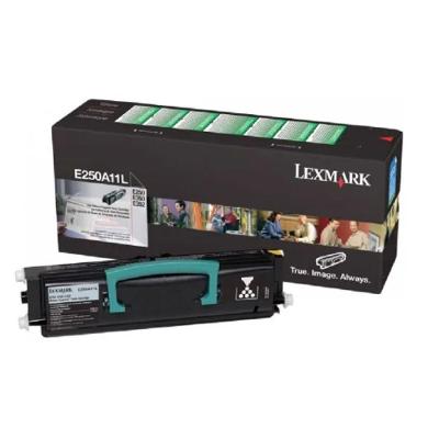 Toner Lexmark E250A11L Preto Rendimento 3.500 Páginas