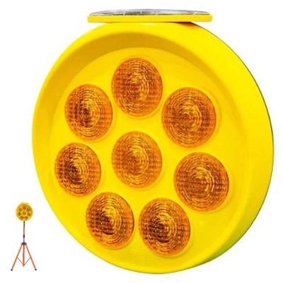 Sinalizador Solar Viário LED SU-CONE6 5 Modos Fotocélula Amarelo Leva Pra Casa