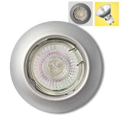 Spot de Embutir Côncavo GU10 Churrasqueira 50W Prata 220V Decorshop