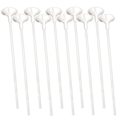 Vareta com Suporte para Balões 30CM Branco 10 Unidades Bonus Infladores