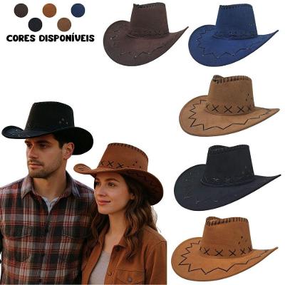 Chapéu Country Extra Festas Western Cowboy Boiadeiro Terracota Adulto